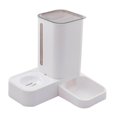 thumbnail image 6 of e Automatic Water Fountain Big Capacity Food Dispenser (White) Feeder Drinking Dish 1.5L for Rabbits, 6 of 10