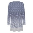 thumbnail image 5 of CEHVOM Cardigan Décontracté à Poches Manches Longues Imprimé Floral pour Femmes Liquidation, 5 of 5
