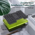 thumbnail image 4 of For F I R E HD 10 Tablet Case 2021, Heavy Duty Dual Layer Shockproof Impact Resistance Kickstand Protective Case Compatible with Fire HD 10 Case & 10 Plus 11th Generation Not for IPad 10.1, 4 of 7