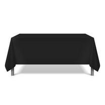 Arkwright Pack of 6 Tablecloths, 62 x 62, 100% Polyester, Black
