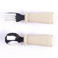 thumbnail image 2 of Stainless Steel Fork Spoon Set With Silicone Handle Durable Tableware For Kitchen Dining Camping Travel Picnic BBQ Party, 2 of 4