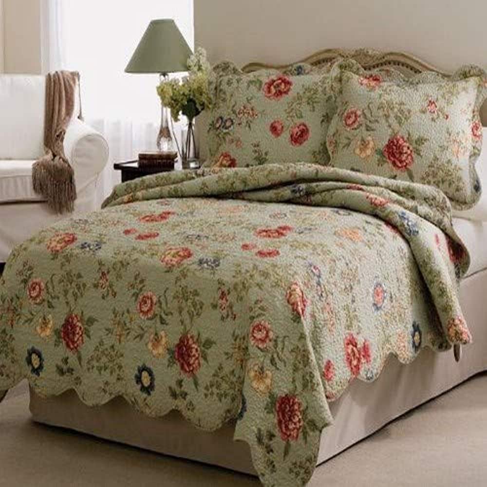 Lifestyle Pem America Edens Garden Quilt with 2 Shams Full Queen
