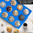 thumbnail image 4 of 2-Pack Blue Silicone Cylinder Molds for Baking, Chocolates, Soaps, Desserts, and More - 12 Holes Each, 4 of 4