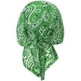thumbnail image 5 of Green Paisley Doo Rag - Single Piece, 5 of 6