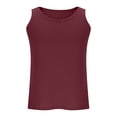 thumbnail image 4 of pstuiky Camisetas sin mangas para hombre, Camiseta de tirantes vintage de color liso para hombre, estilo casual, deportiva, transpirable, con cuello redondo Tops elegantes para mujer s, 4 of 8