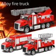 thumbnail image 2 of Modelo de coche de aleación americano, coche de policía, camión de ingeniería, camión de bomberos, modelo de coche de juguete, 2 of 4