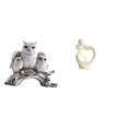 thumbnail image 1 of Figura De Amante Del Búho Moderna, Escultura Artística De Animal, Adorno De Mesa, Estatua De Resina Para Sala De Estar, Oficina, Escritorio, Gabinete, Decoración Del Hogar, Regalo De, 1 of 8