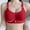 12-Red, variant on YWDJ Everyday Bras for Women No Underwire Plus Size Cotton for Elderly for Full Figured Women Lightly Hollow Out Fashion Underwear No Rims Nursing Bras for Breastfeeding Sports Bras for Women Black 38