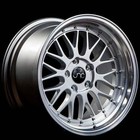 For 18x8 inch (1 Single Wheel Only) JNC Wheels - 18" JNC005 Silver Machine Lip Rim - 5x112 JNC Wheels-18515153158