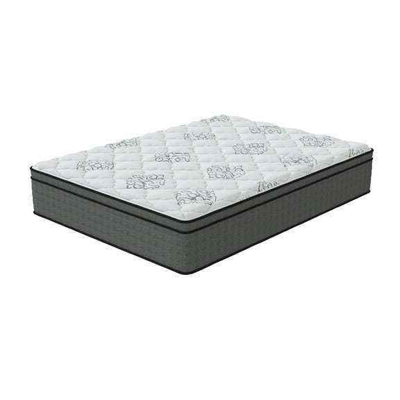 TWIN XL SIZE GARFIELD EURO PILLOW TOP HYBRID MATTRESS