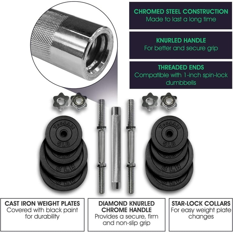 Yes4all adjustable dumbbells with connector new arrivals