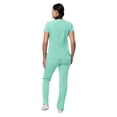thumbnail image 2 of Adar Pro Everyday Expert Scrub Set For Women - Curved V-Neck Scrub Top & Tapered Drawstring Scrub Pants, 2 of 7