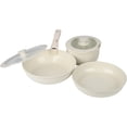 thumbnail image 1 of Juego de 6 de Ollas y Sartenes Antiadherentes de Cerámica, Batería de Cocina Ceramica con Mango Extraíble y Tapa, Compatible con Todas Las Estufas, Seguro para Lavavajillas y Horno, 1 of 4