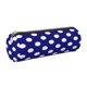 thumbnail image 1 of Disketp Navy And White Polka Dot Estuche Organizador de Lápices de Cuero, Estuche de Oficina con Cremallera para Bolígrafo y Lápiz, 1 of 6