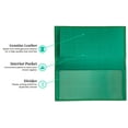 thumbnail image 5 of Emerald Green Basic Leather Checkbook Cover, 5 of 6