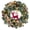Green_Red Reindeer, variant on Fohil Christmas Wreath with LED Lights 24inch Round Artificial Plant Wreath with Pine Cones Red Berries Christmas Decorations Front Door Window Decor