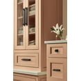 thumbnail image 3 of Amerock Maymont 5-1/16 inch (128mm) Center-to-Center Rectangle Matte Black Cabinet Pull Backplate, 3 of 7