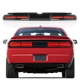 thumbnail image 2 of Ikon Motorsports Compatible with 08-14 Dodge Challenger Sequential Turn Signal LED Tail Lights 2PC - Smoke, 2 of 7