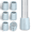 Gray, variant on SupreGear Rubber Walker Tips, Non-Skid Glide Caps with Metal Insert, 1-1/8", Grey, 6-Pack