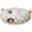 Gray-White Geometric, variant on Large Tunnel Bed Under Christmas Tree with Balls, Small Cushion and Flexible Design- 10 inch Diameter, 3 ft Length- for Cats, and Small Dogs, Rainbow Wave Color