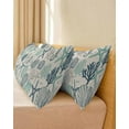 thumbnail image 4 of Blue Teal Coastal Throw Pillow Covers, Summer Beach Starfish Coral Nautical Rustic Soft Breathable Pillow Cases with Zipper for Sleeping, Long Body Pillowcases for Couch Bed Sofa Chair 20x60 Inches, 4 of 6