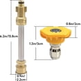 thumbnail image 1 of JIAHAOO Universal Pressure Washer Gun Adapter 4000 PSI Heavy Duty Metal Build For Husky Power Washer Models, 1 of 8
