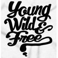 thumbnail image 2 of Young Wild Free Relaxed Chill Freedom Womens Fitted Plus Size Graphic Tee Brisco Brands 2X, 2 of 5
