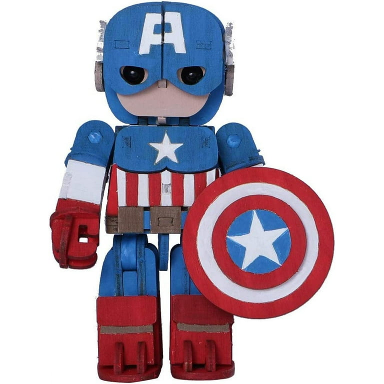 IncrediBots Marvel Avengers Captain America Model Figure Kit