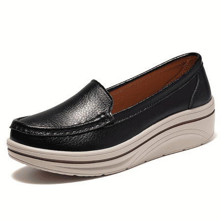 

DONGGTG Stylish and Comfortable Women‘s Slip-On Sneakers - Solid Color Versatile Rocker Shoes for All-Season Casual Wear Perfect for Everyday Style and Comfort