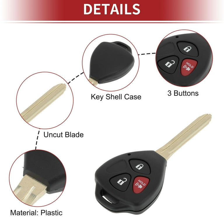 KeylessOption Keyless Entry Reote Car Key Fob Control 4-Button Sart