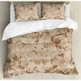 thumbnail image 3 of Ambesonne Camo US Marine Desert Marpat Digital Texture Background Duvet Cover Set, 3 of 3