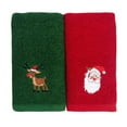 thumbnail image 2 of Billuyoard Toallas de mano de Navidad, tela decorativa de Año Nuevo, decoración navideña bordada para mujer, toalla de encantadora, Kits de decoración para fiestas rojo verde, 2 of 6