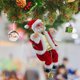 thumbnail image 4 of Muñecas de cuerda de escalada de Papá Noel, música navideña, decoración de Papá Noel, fácil de montar para fiestas festivas, 4 of 7