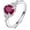Ruby, variant on 1.5 Carat Opal/Aquamarine/Emerald/Ruby Rings for Women, 925 Sterling Silver Created Gemstone Engagement Promise Band Ring for Fiancee Bride Wife Mom Her