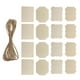thumbnail image 2 of EeaseMX 1 juego/18 letreros de madera colgantes irregulares, placas de pintura en blanco con cuerda, 2 of 7