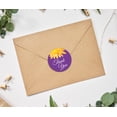 thumbnail image 3 of Darling Souvenir 45 Pcs Aster Flower Purple Thank You Stickers Round Envelope Seal-1.6 Inches, 3 of 4