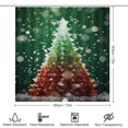 thumbnail image 2 of Christmas Snowman Snow House 4Pcs Shower Curtain Set Shower Curtain Set with Carpet Bath Mat, 2 of 8