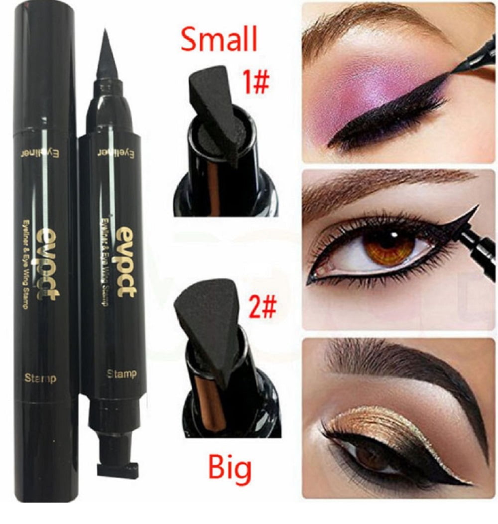 Zich verzetten tegen Bestuiven Graf Winged Eyeliner Stamp Waterproof Long Lasting Liquid Eyeliner Pen Eye  Makeup Kit - Walmart.com