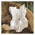 thumbnail image 5 of Summer Newborn Infant Baby Girl Ruffle Solid Romper Bodysuit Jumpsuit Outfit Clothes, 5 of 5