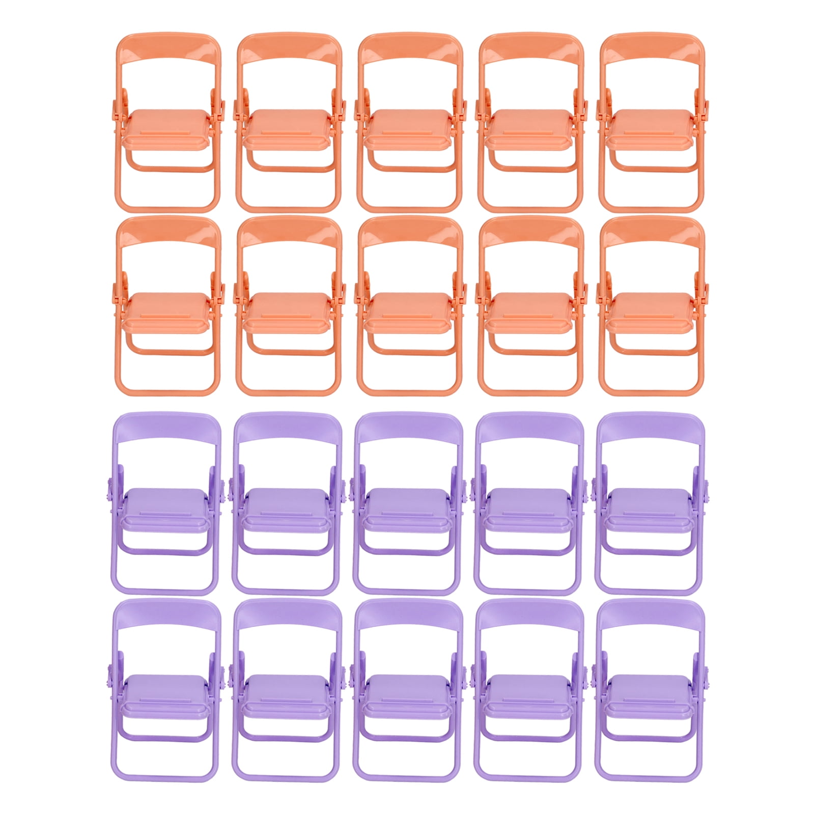 Chair Phone Holder, Foldable Space Saving Mini Folding Chair 20Pcs For Travel