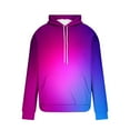 thumbnail image 5 of UVEASISHA Mens Hooded Sweatshirt Tie Dye Graphic Pullover Tops Fall Fashion Hipster Hoodies Casual Long Sleeve Drawstring Sweatshirts Back to School Sales Today,Purple,3XL, 5 of 5