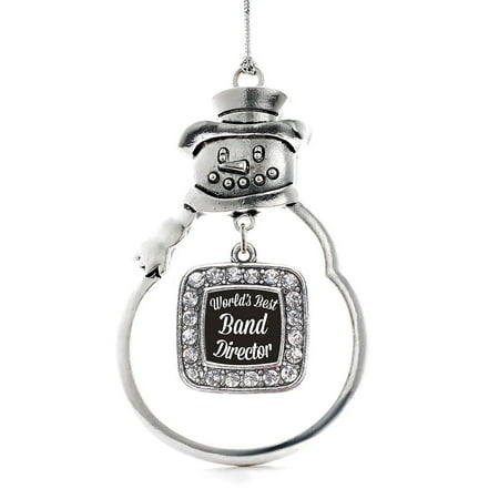 - World's Best Band Director Classic Snowman Holiday Ornament