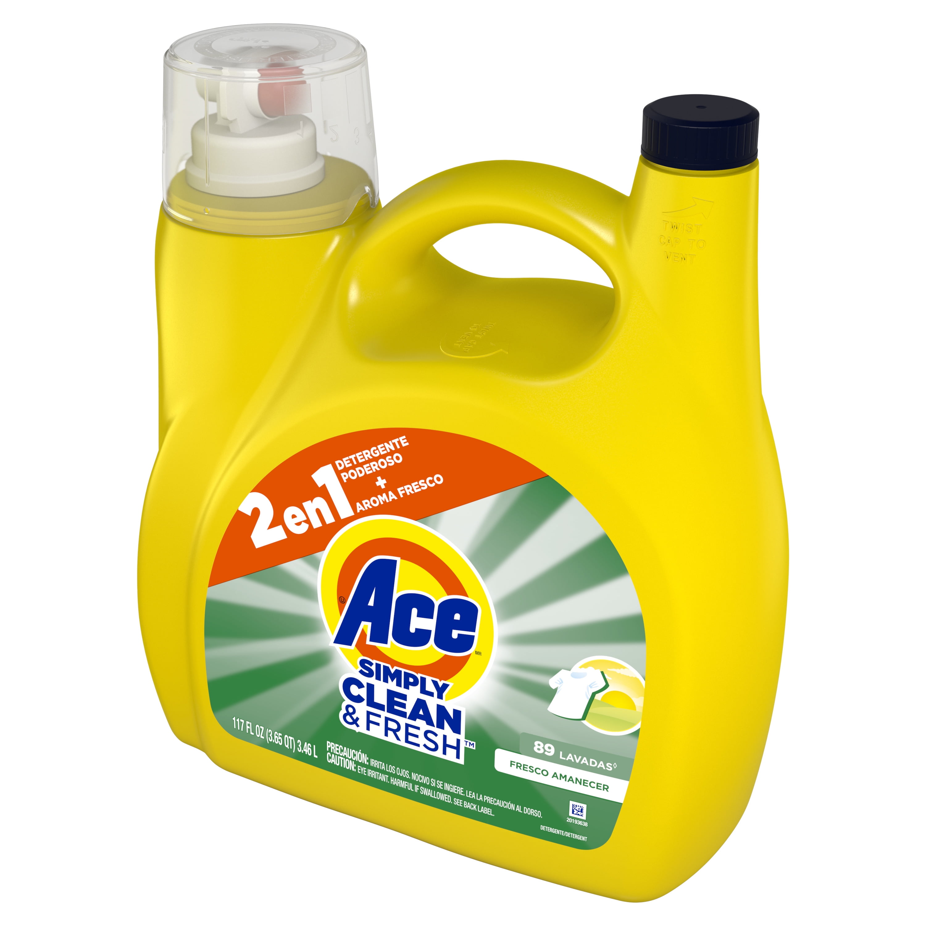 Ace Simply, Daybreak Fresh, Laundry Detergent, 117oz, 89 Loads