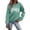 Green*, variant on RUTAYY Women's Sweatshirt Letter Print Pullover Casual Long Sleeve Loose Crewneck Sweatshirt Green