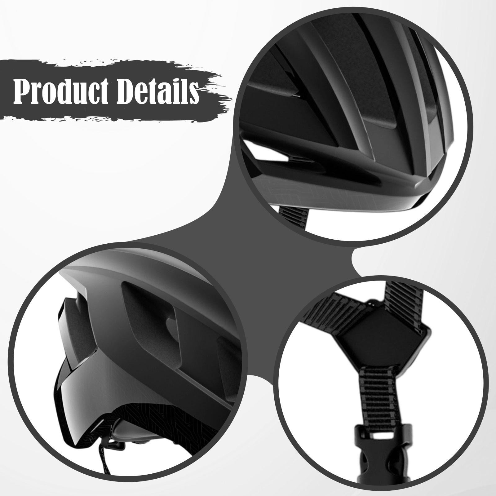 DimyFew Bike Helmet Bicycle Helmet Breathable Shockproof Adjustable Equipment for Adults Black L