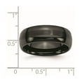 thumbnail image 2 of Ceramic Black 8mm Brushed and Polished Band Ring Size 12.5 Ring for Women and Men, 2 of 2