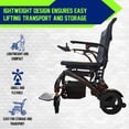 thumbnail image 3 of Electric Wheelchair, Lightweight, Foldable Motorized Wheelchair, 3 of 8