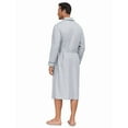 thumbnail image 4 of MAYFISH Men's Pure Cotton Robe, Lightweight and Soft, Long Summer Sleepwear 100% Cotton Robe with Pockets (Grey, 2XL), 4 of 5