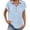 Light Blue, variant on T Shirts for Women 2026 Summer Short Sleeve V Neck Collared Business Casual Office Work Tshirt Blouse