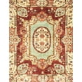 thumbnail image 1 of Ahgly Company Machine Washable Indoor Rectangle Abstract Brown Gold Area Rugs, 7' x 9', 1 of 7
